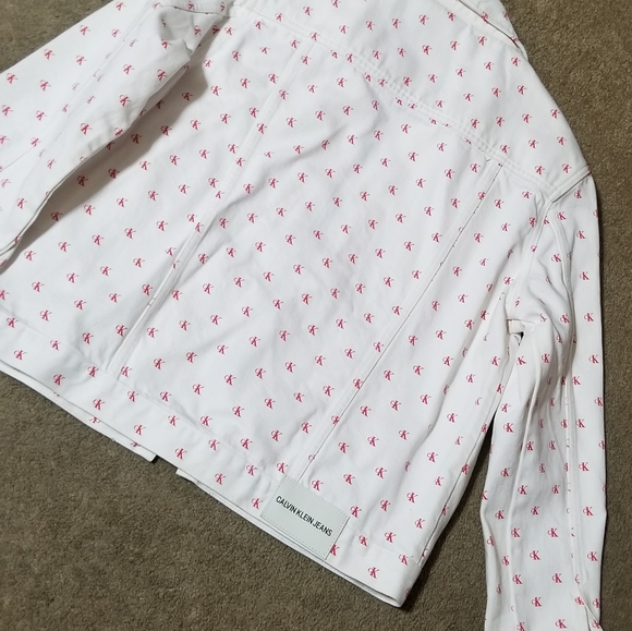 SOLD-CALVIN KLEIN Denim Jean Jacket-XL - Picture 2 of 5